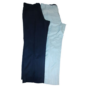 Lot Of 2Pcs Roundtree & Yorke Men’s Black &White Dress Pants Size 44x32 BG20